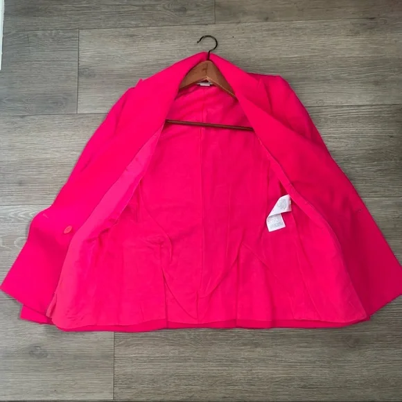 Stella McCartney Dahlia Hot Pink Blazer Size XS - Picture 9 of 16